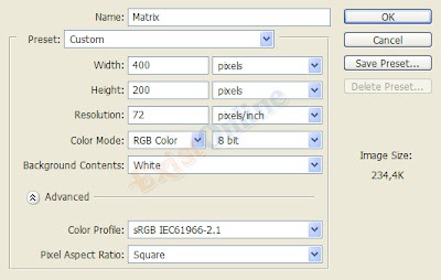 Membuat Efek Background Matrix