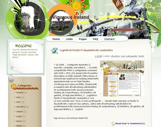 Vigorous Ireland Blogger Template