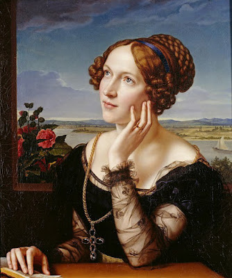 Carl Joseph Begas (1794-1854)- Вильгемина Бегас, жена художника