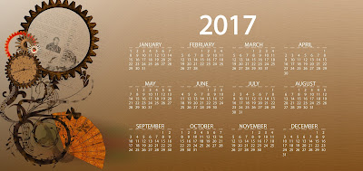 Happy New Year 2017 Calendar