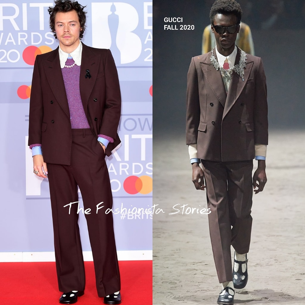 Harry Styles In Gucci At The Brit Awards