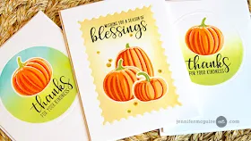 Sunny Studio Stamps: Pretty Pumpkins and Autumn Greetings Fall Cards by Jennifer McGuire