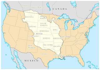 united states map Louisiana Purchase highlighted