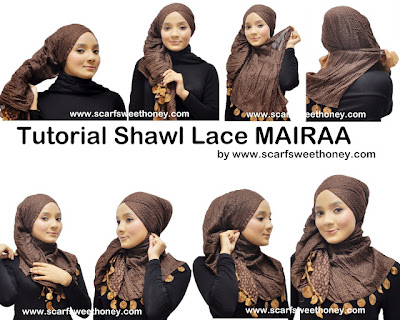 Cara Memakai Shawl Lace MAIRAA  Tutorial Memakai Jilbab amp; Hijab Modis