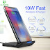 Qi Wireless Charger For iPhone X 8 9 Plus FLOVEME 10W Fast Wireless Charging Dock Stand For Samsung Note 8 9 S8 Plus S7 S6 Edge