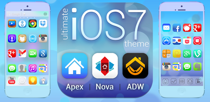 nova launcher ios themes download