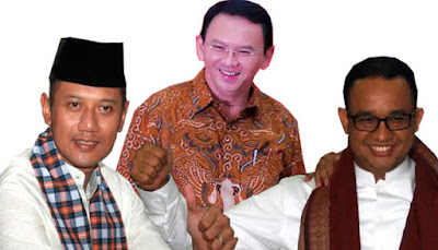 Hillary Clinton vs Donald Trump, Ahok vs Agus, Ahok vs Anies, Basuki Tjahaja Purnama, Jokowi, Jakarta, Indonesia, Ahok