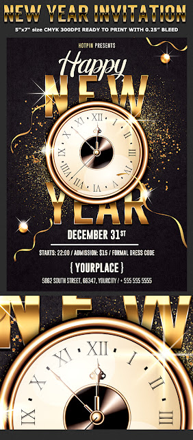  New Year Invitation Flyer Template