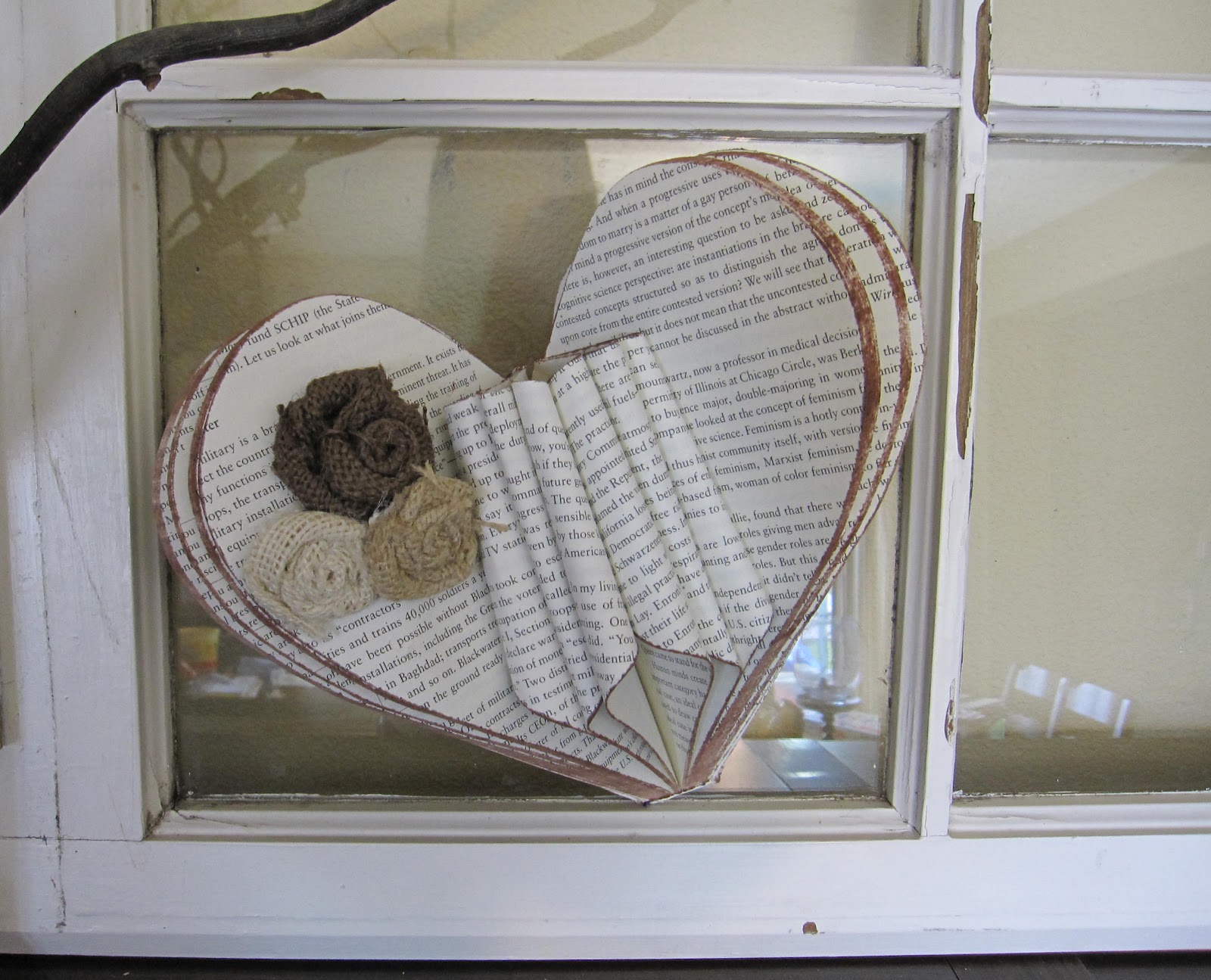 Wood you like to craft?: Ruffled Book Heart
