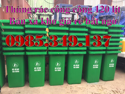 Thùng rác 120 lít HDPE