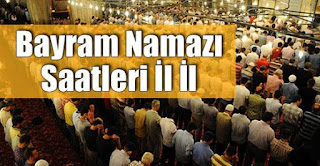 2015 ramazan bayramı namaz saatleri