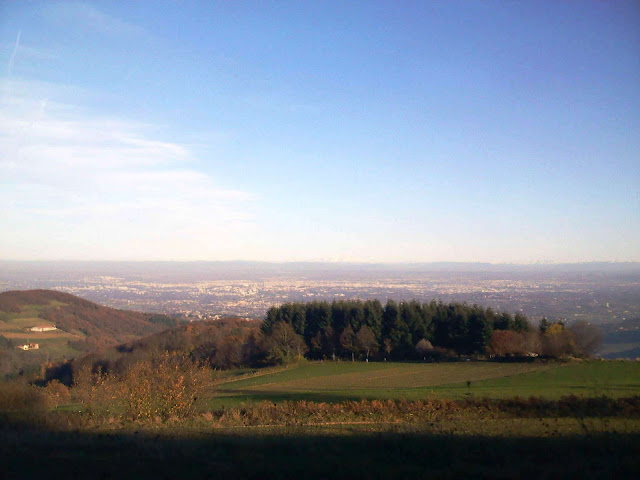 vue sur l'agglomération lyonnaise