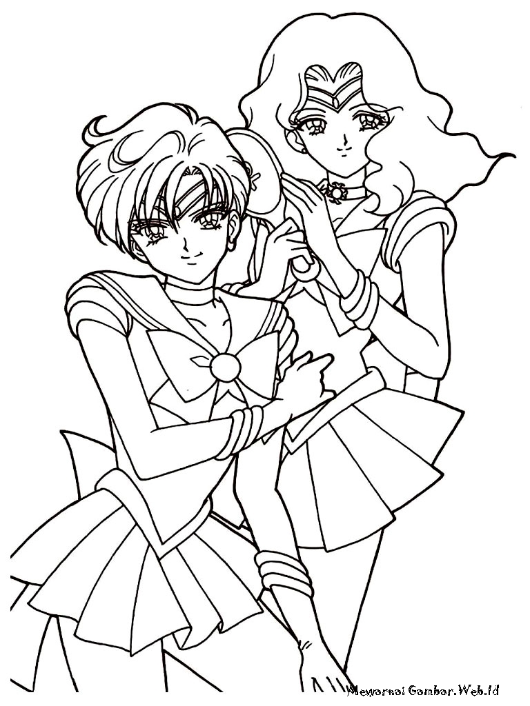 Mewarnai Gambar Sailor Moon Mewarnai Gambar