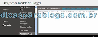 Colocar CSS no Blogger