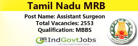 TN MRB Assistant Surgeon Jobs 2024