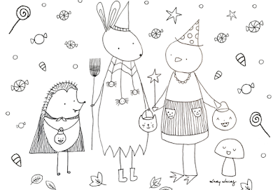 Halloween Coloring Sheet Freebie