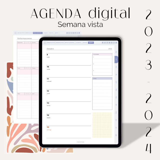 🥳💖Mi nueva agenda digital PRO 2021- 2022 😍🤩🤩 ¡Es la agenda más  completa que he visto! 📆✍🏼💖🎀 