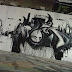 Black Wildstyle Graffiti in Schwarz Auf Weiss Stuttgart