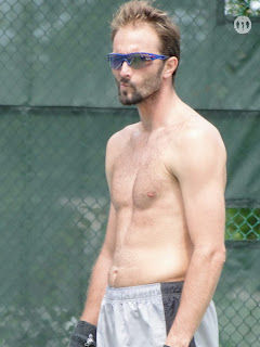 Dusan Vemic Shirtless at Cincinnati Open 2009