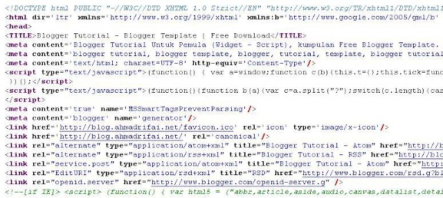 Cara Pasang Meta Tag Description dan Keywords Di Home Blogger