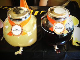 Clever Drinks for Construction Birthday Party