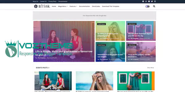 Blink - Colourful & Responsive Blogger Template