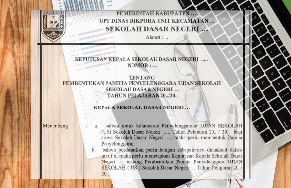 Surat SK dan Susunan Panitia Ujian