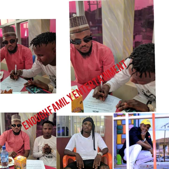 [Photos] Arewa Artist 'Flykeed' gets signed to 'Enough Family Entertainment] #Arewapublisize