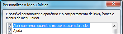 Abrir submenus quando o mouse pausar sobre eles