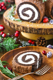 Yule Log Cake