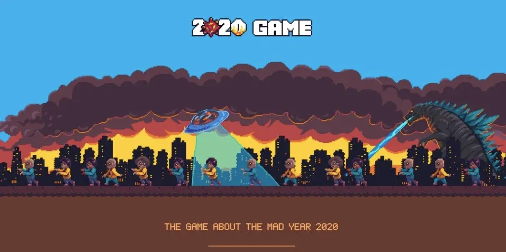 "2020 Game" Jeu 2020 sur 2021