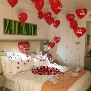 Bedroom Decoration for Valentine's Day