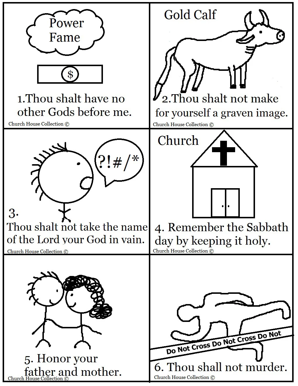 Church House Collection Blog 10 Commandments Bible Matching Game