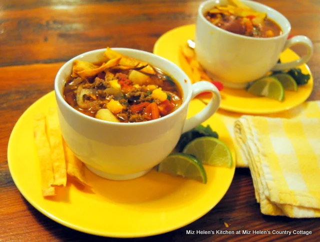 Beef Pozole Soup at Miz Helen's Country Cottage