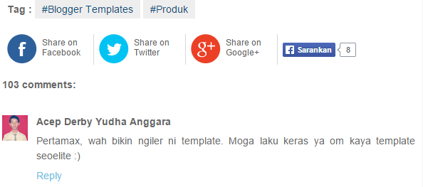 Cara Membuat Tombol Share Seperti BlogBamz