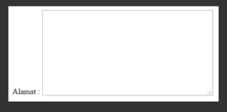 Contoh Text Box pada HTML