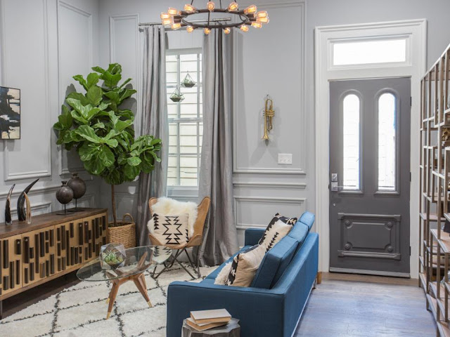 Property Brothers New Orleans pictures of renovated living room