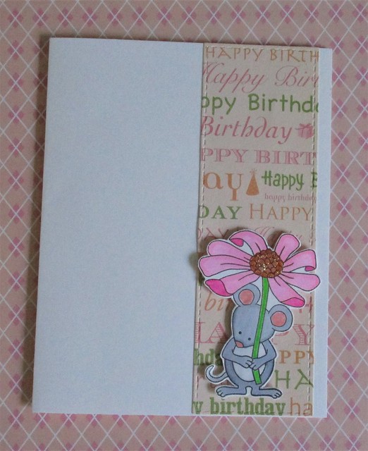 Happy Birthday by Becca features Garden Mice by Newton's Nook Designs; #inkypaws, #newtonsnook, #cardmaking, #micecards, #birthdaycards