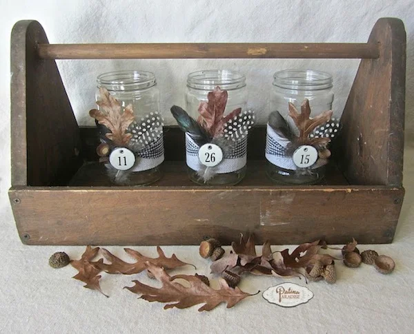 easy fall mason jar centerpiece