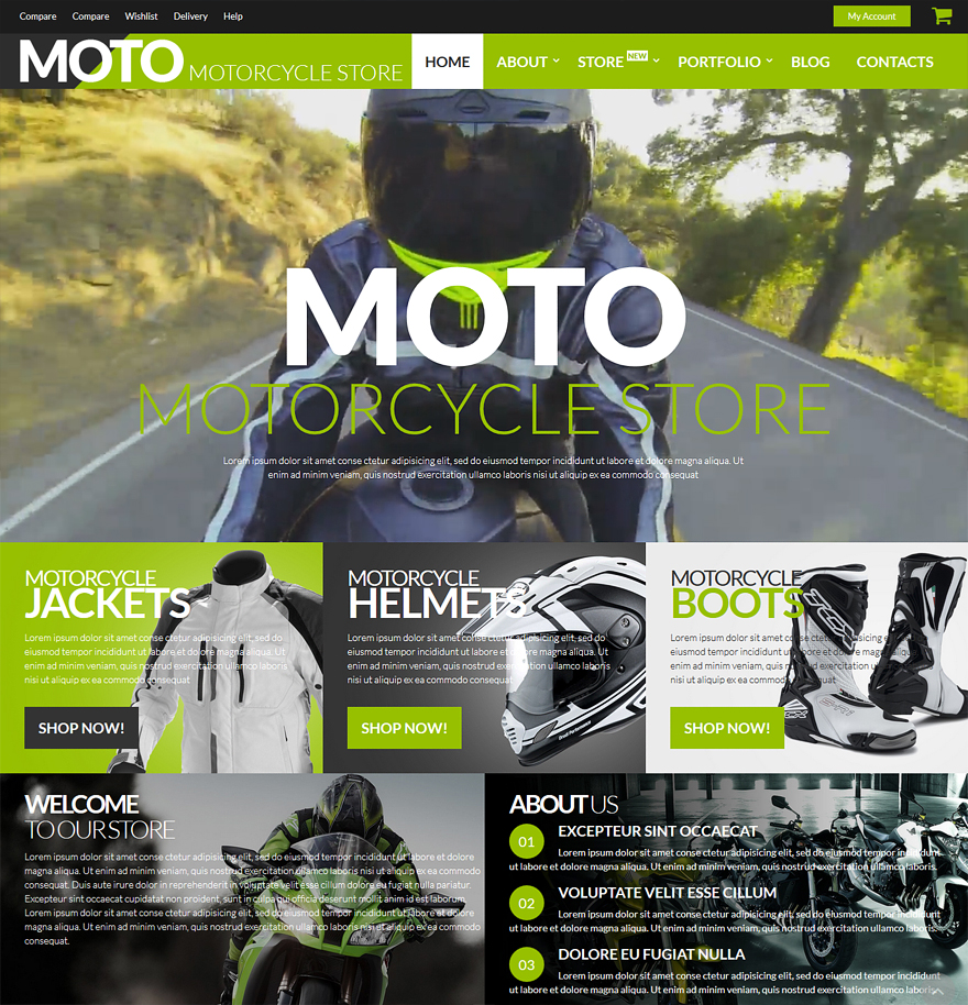 Motorsports Store WooCommerce Theme