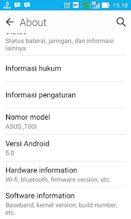 Update Manual Asus Zenfone ke Lollipop