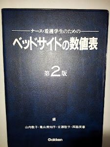 ナース・看護学生のためのベッドサイドの数値表