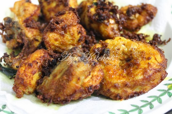 Ayam Goreng Berempah Sedap - Azie Kitchen