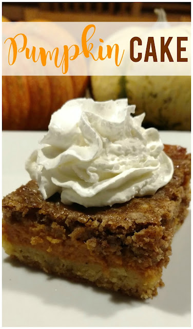 Step aside pumpkin pie!  Pumpkin cake is taking your spot at Thanksgiving this year!