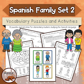  The Puzzle Den - Spanish Family Puzzles and Activities Set 2