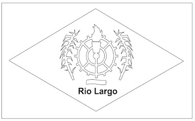Bandeira de Rio largo para colorir