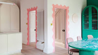 Pastel colors pink and green color idea