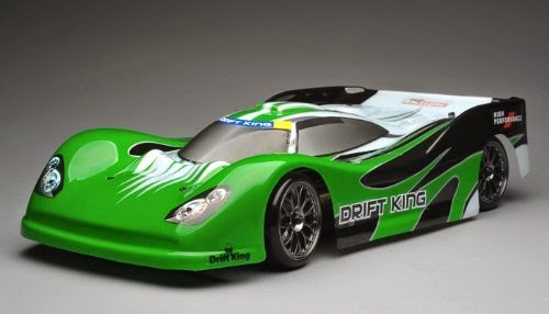 Exceed RC 2.4Ghz MadSpeed Drift King 1/10 Electric Ready to Run Le Mans Drift Car(Green)