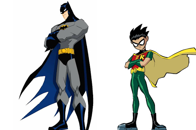 Batman, Robin, Teen Titans,DC Comics,Anime, Animation