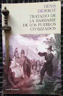 Portada del libro Tratado de la barbarie de los pueblos civilizados, de Denis Diderot